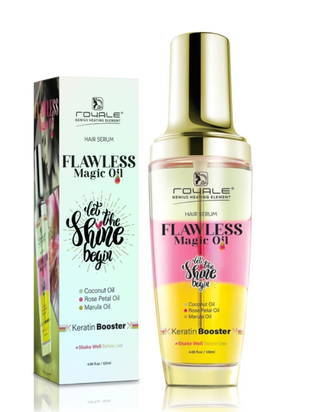 Royale Genius Heating Element Flawless Magic Oil Hair Serum 120ml/4.06 Oz